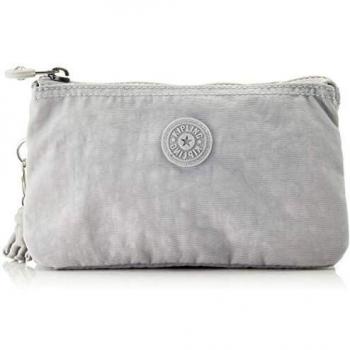 Kipling Creativity L, Monedero para Mujer, Gris (Curiosity Grey), 18.5x11x1.5 cm