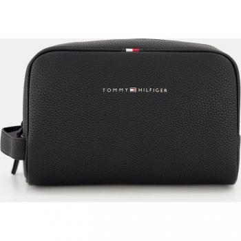 Neceser Tommy Hilfiger negro con asa corta