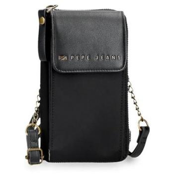 Cartera-bandolera porta móvil Pepe Jeans Morgan negra