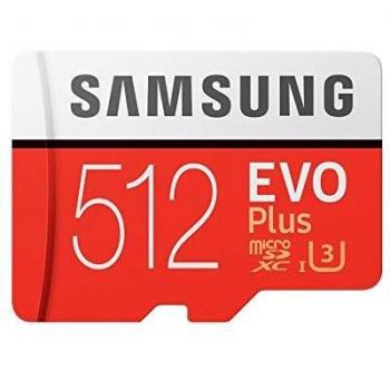 Samsung Memorie MB-MC512GA EVO Plus Scheda microSD da 512 GB, UHS-I U3, Fino a 100 MB/s, con Adattatore SD