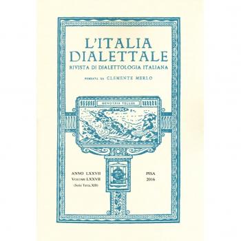 L'Italia dialettale. Rivista di dialettologia italiana (2016) (Vol. 77)