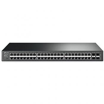 TP-Link T1600G-52TS Managed L2+ Gigabit Ethernet Switch, 48 Porte Gigabit, 4 Porte SFP, Routing Statico, Tag e Voice VLAN