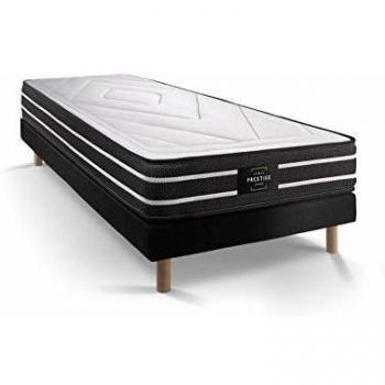 Prestige literie Ensemble Exclusive 90 x 190 cm sommier Noir