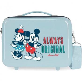Joumma Bags. Neceser ABS Mickey Siempre Original Adaptable azul claro
