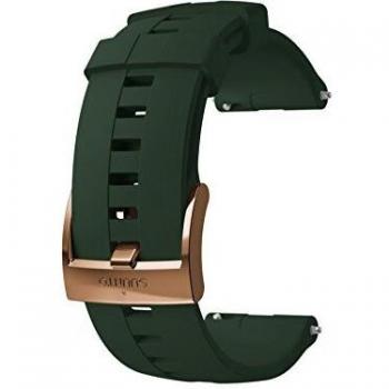 Cinturón de silicona Suunto Athletic 4 de 24 mm en color Bosque / Cobre Talla M