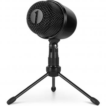 Microfono USB One‑by‑One con Treppiede e Tasto Mute LED