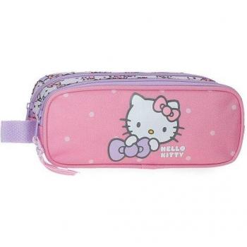Estuche escolar Hello Kitty dos compartimentos