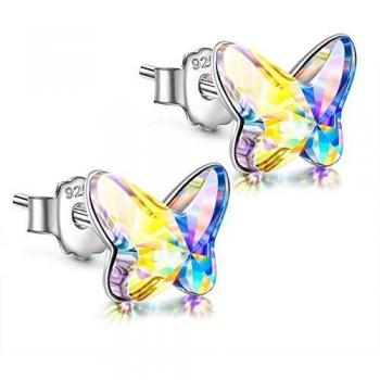 Pendientes de Plata de Ley 925 con Cristal de Austria para Mujer