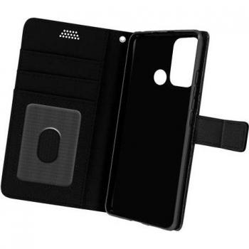 Funda Granulada Negra para Motorola Moto G60S con Tarjetero