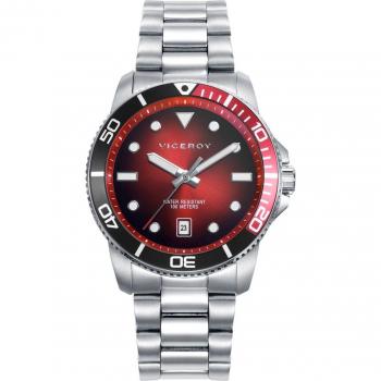 Reloj Viceroy Heat 42451-67: Acero Bicolor, Esfera Roja/Negra