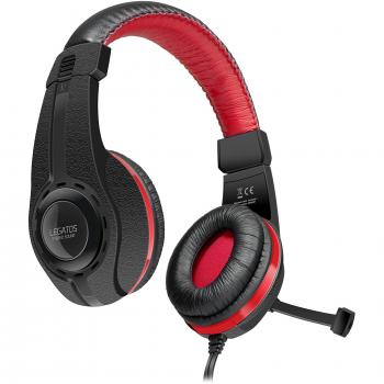 SpeedLink Legatos Cuffie Gaming Over Ear Nero Rosso