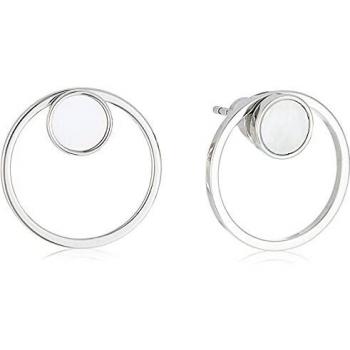 Pendientes Skagen de Acero para Mujer, Cierre de Poste, Redondos, Plata