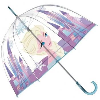 Paraguas Manual Transparente Burbuja Frozen Disney 48cm