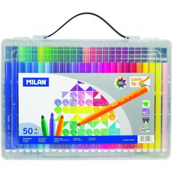 Set de Rotuladores Milan Multicolor 50 Piezas