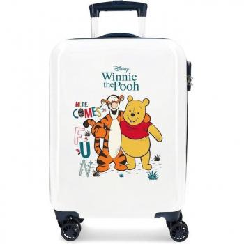 Maleta de cabina Winnie & Tigger rígida 55 cm blanca
