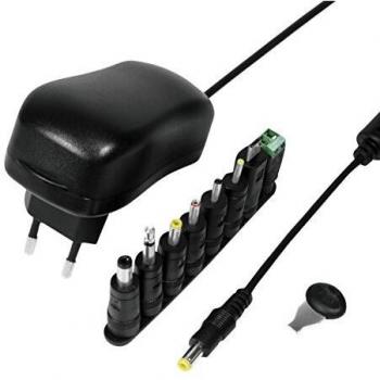 Alimentatore Universale 3-12 Volt 12 Watt con 8 Connettori