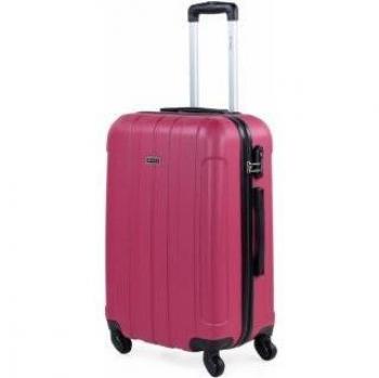 ITACA. Maleta De Viaje Mediana Rígida 4 Ruedas 771160 Fresa -63X42X24