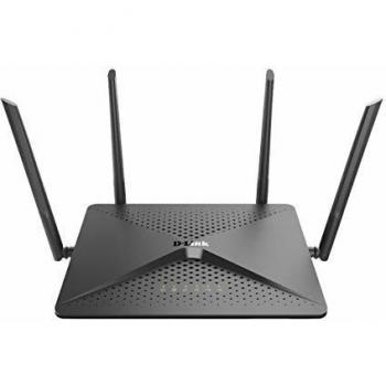 D-Link DIR-882 Router Wi-Fi AC2600 Dual band, 5 Porte Gigabit, 1 Porta USB 3.0 e 1 Porta 2.0, AC SmartBeam, Tecnologia MIMO, Rete Ospiti, Parental Control, Configurazione Semplice, WPS/Reset, Nero