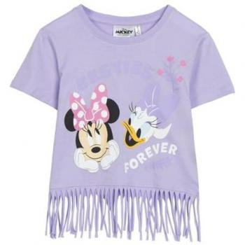 Camiseta Infantil Minnie Mouse Morada 4 Años