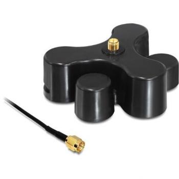 Base antenna RP-SMA maschio a RP-SMA femmina 1 m, nero