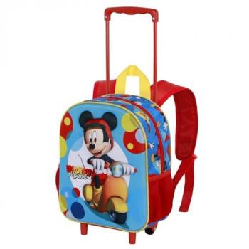 Mochila Disney Mickey Mouse Scooter 3D con Ruedas