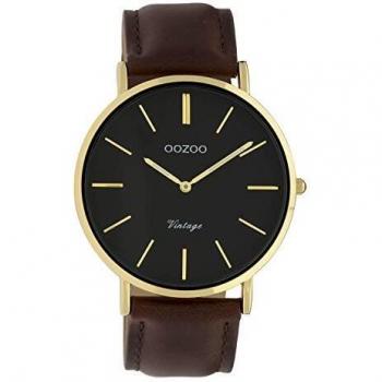 Reloj OOZOO Vintage Marrón/Negro C9833 (40 mm)