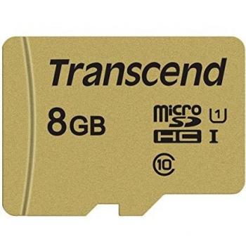 Transcend TS8GUSD500S microSDHC 500S Scheda di Memoria, 8 GB
