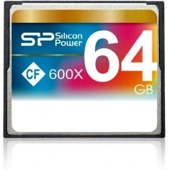 Silicon Power 64GB CF 600x Scheda di Memoria Grigia