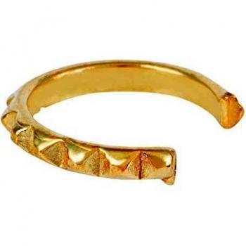 Córdoba Joyas | Pendientes en Plata de ley 925 bañada en oro rosa diseño Mini Arito Punk Gold