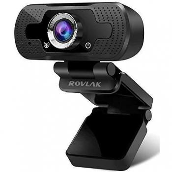 Webcam ROVLAK 1080P HD Live Streaming con Microfono Stereo