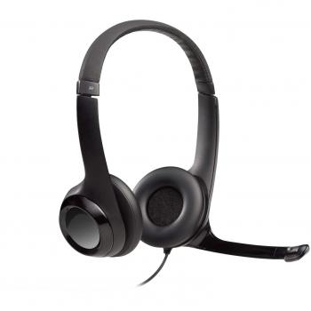Headset Logitech H390 USB con microfono nero