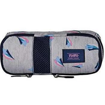 Totto-Estuche Juvenil Estampado Wish Gray