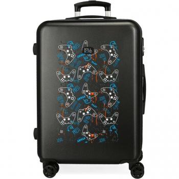 Maleta Mediana Roll Road Gamers rígida 65cm negro