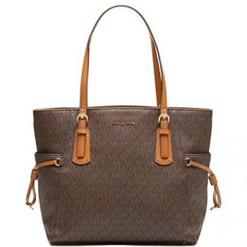 Bolso de viaje Michael Kors Signature en color marrón