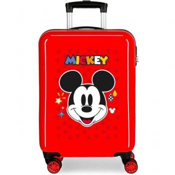 Maleta de cabina Mickey Get Moving roja -38x55x20cm