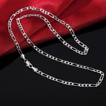 Cadena Plateada S925 16-30” – Collar de Lujo para Mujer y Hombre