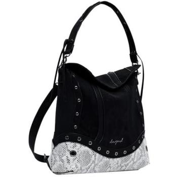 Mochila Desigual Serpiente Negra y Blanca