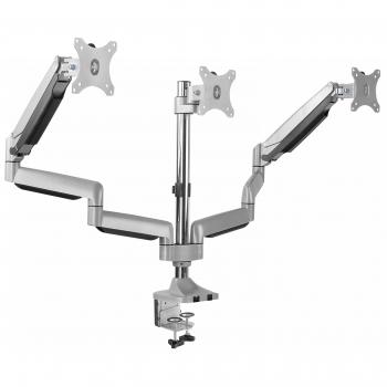 RICOO Supporto monitor Triplo Braccio VESA 75x75 100x100