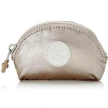 Kipling Baroe S, Monedero para Mujer, Plateado (Metallic Glow), 11.5x7x3 cm