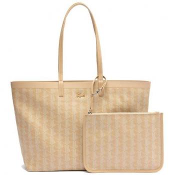 Bolso Tote Zely Mediano Monograma beige Lacoste