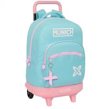 Mochila Escolar con Ruedas Munich Heaven Azul cielo 33 x 45 x 22 cm