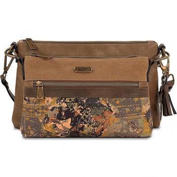 Skpat para mujer. Bolso bandolera 2 en 1 312790 marrón -28x17x7cm