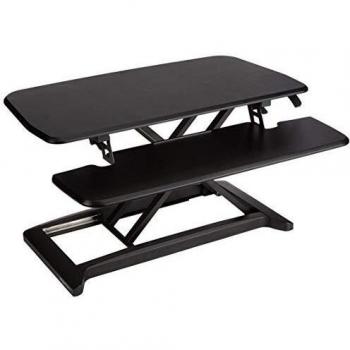 AmazonBasics Rialzo Scrivania Regolabile Altezza Nero