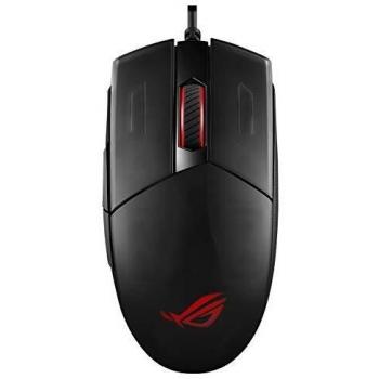 ASUS ROG Strix Impact II Mouse Gaming USB, Sensore Ottico 6.200 DPI, 5 Tasti Programmabili, Illuminazione RGB, Socket Switch Push-Fit, Leggero, Ambidestro, Nero