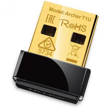 Archer T1U Scheda di Rete Wireless USB Nano AC450 Nero/Oro