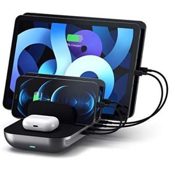 Stazione di ricarica Satechi Dock5 MultiDevice con ricarica wireless
