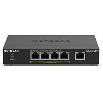 NETGEAR GS305PP Non gestito Gigabit Ethernet (10/100/1000) Supporto Power over Ethernet (PoE) Nero