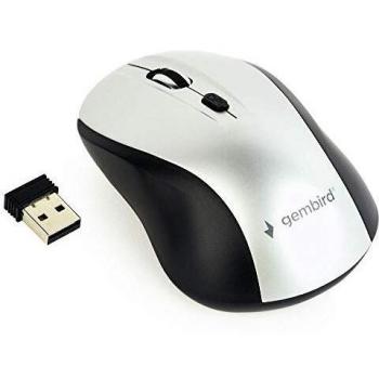 Mouse Gembird NX 7015 Wireless Nero Argento