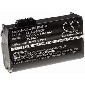 VHBW Batteria per Lettore di Codici a Barre Getac 441820900006 6800mAh