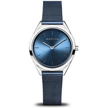 BERING Reloj Analógico Ultra Slim Collection para Unisex de Cuarzo con Correa en Acero Inoxidable & Cristal de Zafiro 17031-307